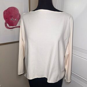 Daniela Gregis boat neck 100% cotton T-shirt Dolman Sleeve peach NWT Size U XS/S